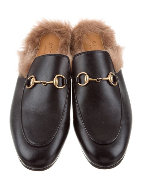 gucci fur shoes style.